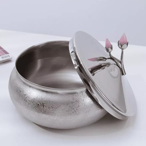 กระป๋องโลหะดีไซน์เนอร์ขายดี ราคาถูกที่สุด ใช้สำหรับเก็บอาหารบนโต๊ะอาหารในบ้านและครัว - Product Image 4