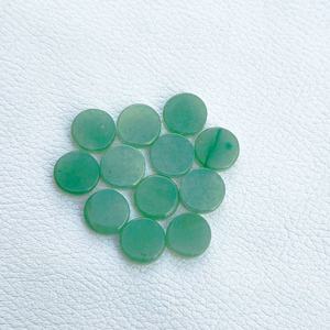 14mm naturel vert Jade lisse plat pièce forme ronde Cabochon pour la fabrication de bijoux pierres précieuses en vrac de haute qualité prix abordable - Product Image 3