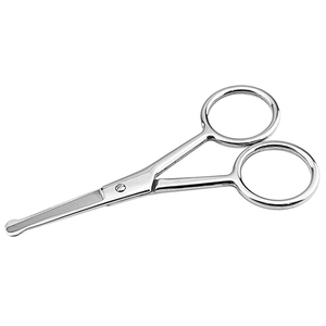 Tijeras de Acero Inoxidable con Hoja Curva para Cejas y Vello Nasal, Estilo Moderno, Precisión en el Corte - Product Image 1