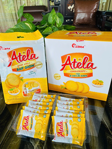 Craquelins de maïs croustillants sucrés et salés faibles en gras 100% naturels - Atela Premium 228g Boîte/Sachet |   Échantillon gratuit OEM/ODM - Product Image 5