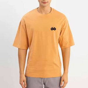 T-shirt surdimensionné personnalisé avec logo imprimé pour hommes, manches courtes, vêtements décontractés, 100% coton, coupe ample, t-shirt surdimensionné - Product Image 3