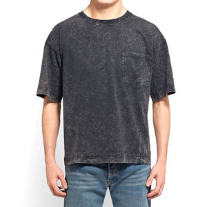 Camiseta de Diseño Nuevo Personalizada, 100% Algodón, Lisa, Casual, para Hombre, Lavada al Ácido, Precio Económico, en Venta, Ligera y de las Más Vendidas - Product Image 2