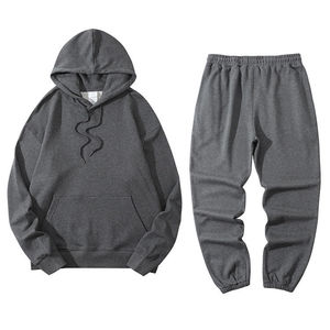 Conjunto Deportivo Personalizado de Alta Calidad con Logotipo, para Hombre, Estilo Urbano, de Algodón Grueso, Pantalones Deportivos y Sudadera - Product Image 3