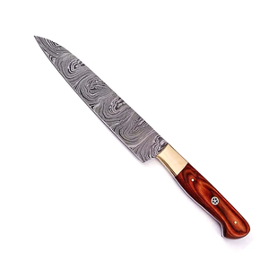 Coffret de couteaux de chef LEGACY BLADES en acier Damas, faits main, avec logo personnalisé, manche en bois pleine longueur, fabrication OEM, marque privée - Product Image 4