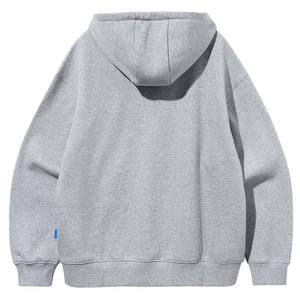 Nouveau sweat à capuche zippé vintage pour homme en mélange polyester/coton épais, couleur unie, délavé à l'acide, brodé, en polaire, haute qualité - Product Image 3