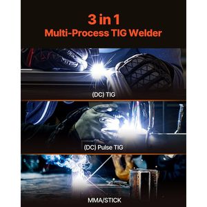 3-in-1 IGBT Inverter LED TIG saldatore MMA Pulse macchina Stick - Product Image 2