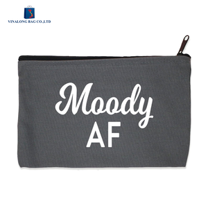 Pochette cosmétique tendance en toile avec fermeture éclair, sac de maquillage unisexe, vente en gros d'usine - Product Image 4