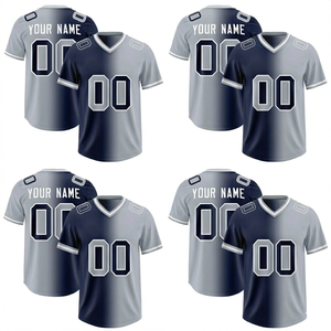 Maillots de baseball personnalisés de haute qualité à col en V, en forme d'éventail, respirants, grandes tailles, imprimés par transfert thermique, 100 % polyester - Product Image 6