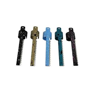 IKZARSA IKR-1506 Rasoir à doigt avec anneau, lame en acier inoxydable, manche en métal noir pour la coupe des poils du visage, mini rasoir portable pour affiner les poils - Product Image 2