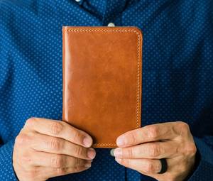 Handmade Full Grain Leather <b>Passport</b> Holder Luxury Travel <b>Wallet</b> Genuine Leather <b>Passport</b> Cover Custom Logo Bulk LPH-0307 - Product Image 3