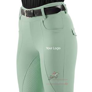 Leggings d'équitation professionnels haute performance en silicone intégral, collants d'équitation personnalisés en usine - Product Image 1