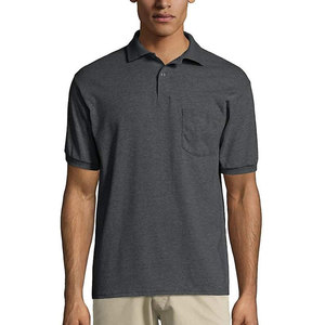 Polo de bureau personnalisé avec logo, service DDP, États-Unis, Canada, polo décontracté pour hommes, vente en gros, coton piqué de qualité supérieure - Product Image 3