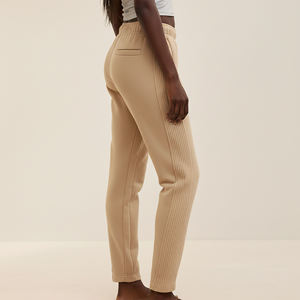 Pantalones Deportivos de Alta Calidad, 100% Algodón, Felpa, con Cordones Largos, Pierna Ancha, Cálidos, Informales, de Color Sólido, Transpirables, para Gimnasio - Product Image 2