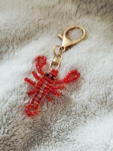 Hand Embroidered Beaded Keychain Premium Handmade Fashion Accessory for <b>Purse</b> <b>Backpack</b> and Keys - Product Image 3