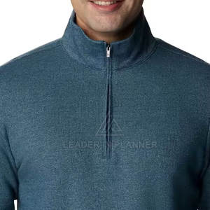 Nuevo Diseño, Sudaderas Transpirables con Media Cremallera, MOQ Bajo, Sudaderas Básicas con Media Cremallera, Precio al por Mayor, Hechas en Pakistán - Product Image 4