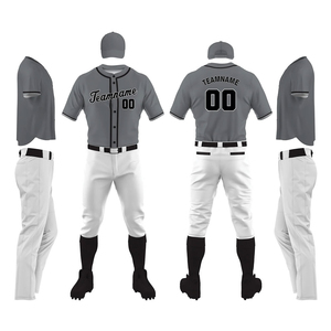 Service OEM, vêtements de sport, design personnalisé, uniforme de baseball sur mesure, nouveau modèle, prix d'usine, uniforme de baseball en polyester avec logo personnalisé - Product Image 1