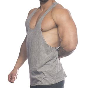 Ropa deportiva personalizada para hombre, 95% algodón, 5% Elastano, corte Y espalda, camisetas sin mangas, ropa deportiva de culturismo de gran tamaño para entrenamientos - Product Image 1