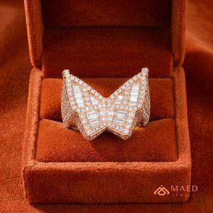 Moissanite <b>Ring</b> <b>Mens</b> Luxury Crown Statement <b>Ring</b> Baguette Stone Fashion Jewelry Gift <b>for</b> <b>Men</b> Premium Everyday Style - Product Image 3