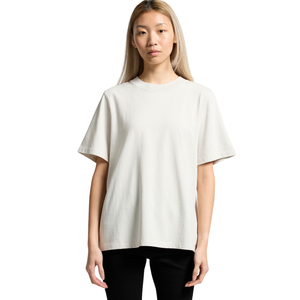 Camiseta de algodón de manga corta con cuello redondo para mujer, diseño liso y holgado, informal, venta al por mayor, OEM, camiseta básica de jersey - Product Image 5