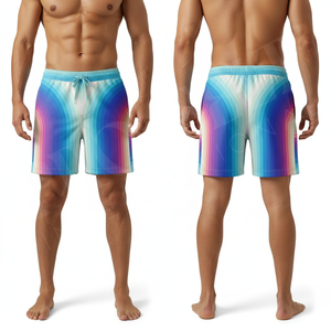 100% Cotton Material Powerlifting Quick Dry Shorts Casual Summer <b>Elastic</b> Waist Drawstring Comfortable Sportswear Shorts Men's - Product Image 3