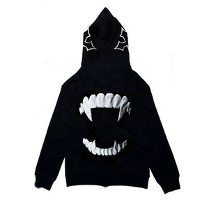 Vente en gros de sweats à capuche zippés intégraux imperméables en polaire de haute qualité pour hommes, brodés, style streetwear, taille standard pour hommes - Product Image 5