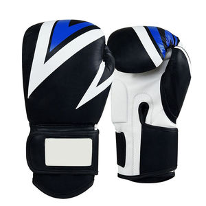 Guantes de Boxeo Profesionales de Cuero Blanco con Cierre de Gancho y Bucle, Resistentes al Agua, Personalizables OEM, Cómodos para Entrenamiento - Product Image 1