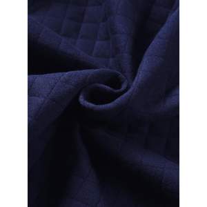 2025 Men's Fall 2023 Fashion Quarter Button Pullover <b>Quilted</b> <b>Sweatshirts</b> Zipped XS Jackets with Kangaroo Pockets - Product Image 3