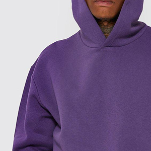 Sudadera con capucha para hombre de alta calidad, estilo urbano, con estampado puff, corte holgado, cálida, de mezcla de algodón y forro polar, venta al por mayor - Product Image 2