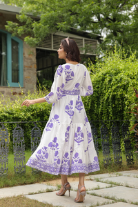 Printed Maxi Women Girls Dress Pure Cotton Indian Block Print Casual Dress Summer Evening Party Dress Wholesale Long Maxi Bulk - Product Image 5