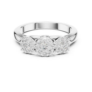 Bague de mariage en or jaune 14 carats avec diamant rond cultivé en laboratoire pour femmes |   Nouveau diamant cultivé - Product Image 5