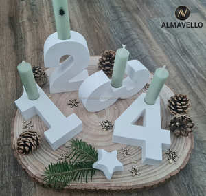 Beau support de lampe en T en céramique peint à la main pour décor de festival, ambiance de chambre et but de cadeau - Product Image 2