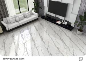 Panneau en porcelaine brillant réfléchissant NovaLux 600x1200mm 60x120cm 24x48 pouces Surface architecturale de caractère - Product Image 4