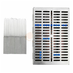 Ensemble de micro-dissecteurs étendu avec plateau de stérilisation gratuit, instruments médicaux de neurochirurgie en acier inoxydable de qualité supérieure, précision - Product Image 1