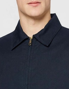Veste de travail sur mesure, grande taille, respirante, en tissu de toile de coton tissé épais, pour hommes - Product Image 4