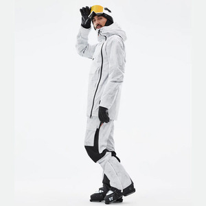 Combinaison de ski unisexe nouvelle mode grande taille imperméable et respirante avec fermeture éclair imprimée pour la vente en gros - Product Image 3