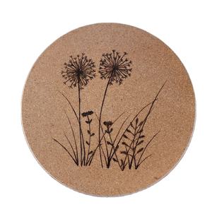 Eco Friendly Wooden Flower Coaster Round Laser <b>Cut</b> Tea Coffee Cup Coaster for Kitchen Dining Home Decor - Product Image 1