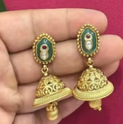 Classic High Quality Antique Matte Finish Gold Plated <b>Necklace</b> <b>Set</b> With Earrings Indian <b>Wedding</b> Party Wear Collection or Women - Product Image 2