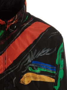 Sublimation Printing Premium Quality Windbreaker Jacket 100% Polyester Custom Made Flower Print Casual Windbreaker Jacket Men - Product Image 3