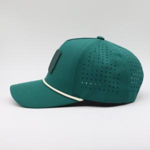 Casquette de sport perforée découpée au laser, casquette de baseball performante, casquette de sport technique respirante, casquette de course personnalisée imperméable en gros - Product Image 5