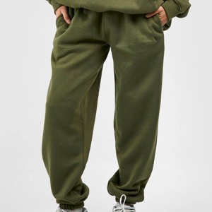 Custom Logo Women's Streetwear 2-Piece <b>Long</b> Set 100% Cotton Fleece <b>Hoodie</b> & Joggers Eco-Friendly Breathable - Product Image 2