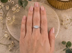 Anillo de Moissanita de Corte Marquesa de 2CT de Alta Demanda, Plata 925, Estilo Moderno, Regalo para Aniversario, Fiesta, Amuletos - Product Image 5