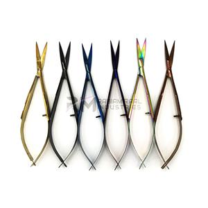 Tijeras de manicura RMI All Plasma Color Spring para recortar cejas, con etiqueta privada, logotipo y empaque personalizados. - Product Image 1