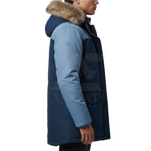 Parka pour homme avec capuche en fourrure, vêtements d'extérieur épais et isolés, protection contre le froid et la neige, veste parka pour homme - Product Image 2