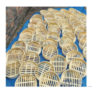 Meilleures ventes : Ensemble de cuiseurs vapeur en bambou à 2 niveaux avec couvercle en acier inoxydable intégré au verre pour la cuisson vapeur des dim sum et des raviolis Blue Lotus - Product Image 1