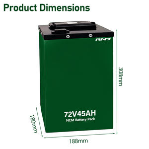 แบตเตอรี่ลิควิด45Ah 72โวลต์สำหรับรถยกรถสามล้อไฟฟ้าความจุสูงอายุการใช้งานยาวนานรอบการทำงานสูง - Product Image 2