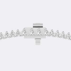 Collier tennis en diamants ronds sertis à griffes 7,30 carats au total - Product Image 5