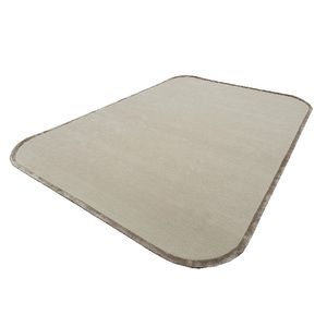Solid Plain Hand Tufted Rug Customizable Wool Area Carpet for Living Room - Product Image 2