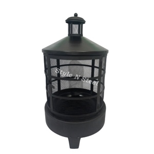 Garden Hotel Modern Iron <b>Fire</b> <b>Pit</b> with Heat Resistant Paint Freestanding Design Coal/Wood Burning Outdoor Heater - Product Image 1