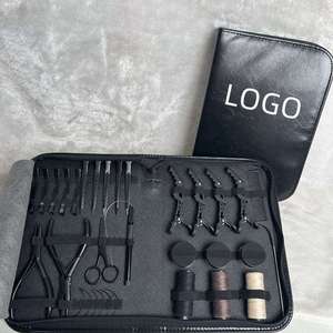 Sac de rangement pour extensions capillaires My Hair Tools, étui jaune en rexine avec fermeture éclair, aspect premium, tendance, kit d'extensions capillaires imperméable - Product Image 1