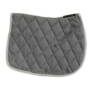 Meilleure tapisserie de selle élégante et polyvalente pour le saut d'obstacles |   Coussin matelassé respirant en polyfill de 4 pouces avec forme profilée et fermeture Velcro en coton - Product Image 3